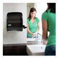 Labor Day Sale! Save $30 off $199! | Tork 83TR 12.49 in. x 8.6 in. x 12.82 in. Compact Hand Towel Roll Dispenser - Smoke (1/Carton) image number 8