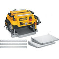 Benchtop Planers | Dewalt DW735X 15 Amp 13 in. Two-Speed Corded Thickness Planer with Support Tables and Extra Knives image number 0