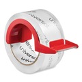 Office Jansan | Universal UNV31102 3 in. Core 1.88 in. x 54.6 yds. Heavy-Duty Acrylic Box Sealing Tape with Dispenser - Clear (2/Pack) image number 1
