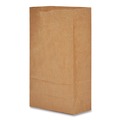 Office Jansan | Ross & Wallace Paper Products 100306500PK/BL 5.88 in. x 3.63 in. x 11 in. #6 Size Grocery Paper Bags - Kraft (500/Bundle) image number 1