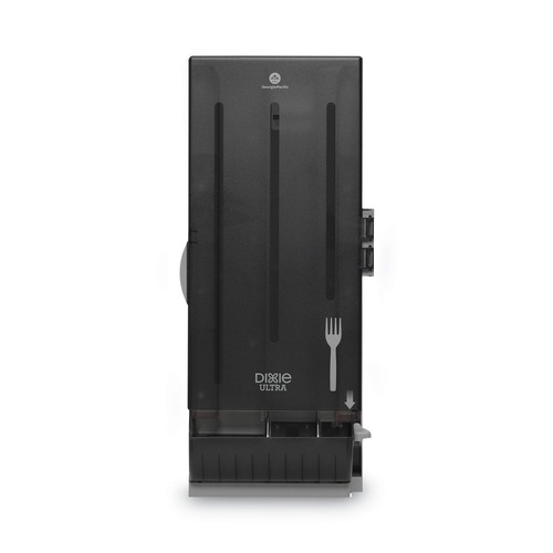  | Dixie SSFD120 SmartStock 10 in. x 8.78 in. x 24.75 in. Mediumweight Polystyrene Fork Dispenser - Smoke (1/Carton) image number 0