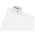 Office Jansan | Avery 01058 11 in.x 8.5 in. 10-Tab Avery Style 58 Preprinted Legal Exhibit Side Tab Index Dividers - White (25/Pack) image number 2