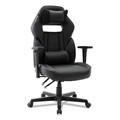  | Alera BT51593GY 15.91 in. to 19.8 in. Seat Height Racing Style Ergonomic Gaming Chair - Black image number 2