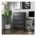  | Alera 25495 36 in. x 18.63 in. x 52.5 in. 4 Legal/Letter/A4/A5 Size Lateral File Drawers - Charcoal image number 4