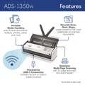 Office Electronics & Batteries | Brother ADS1350W 600 dpi x 600 dpi Optical Resolution 20-Sheet Duplex Auto Document Feeder ADS-1350W Compact Desktop Scanner image number 3