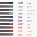 Pens | TOPS PEN12127 Medium 1 mm PENTONIC Stick Ballpoint Pen - Assorted Ink Colors/Charcoal Gray Barrel (25/Pack) image number 5