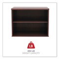  | Alera ALELS593020MC Open Office 29-1/2 in. x 19-1/8 in. x 22-7/8 in. Low Storage Cabinet Credenza - Cherry image number 6