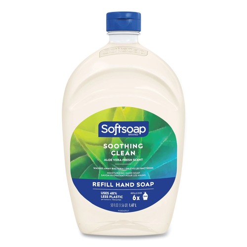 Office Jansan | Softsoap US05264A 50 oz Moisturizing Hand Soap Refill with Aloe - Fresh Scent image number 0