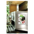 Floor Signs | Durable 476901 DURAFRAME 11 in. x 17 in. Sign Holder - Black Frame (2/Pack) image number 5