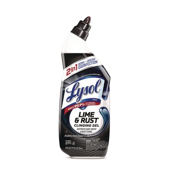LYSOL Brand 24 oz. Disinfectant Toilet Bowl Cleaner with Lime/Rust Remover - Atlantic Fresh Scent