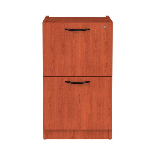  | Alera ALEVA542822MC 15.63 in. x 20.5 in. x 28.5 in. Valencia Series 2-Drawer Full File Pedestal - Medium Cherry image number 0