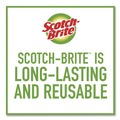 Cleaning Cloths | Scotch-Brite 7232FCT Dobie All-Purpose Cleaning Pad 4.3 x 2.6 0.5-in Thick Yellow 3/Pack 8 Packs/Carton image number 3