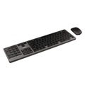 Office Electronics & Batteries | Adesso WKB-7300 WKB-7300 2.4 GHz Frequency 30 ft. Wireless Range Keyboard and Mouse - Gray/Black image number 3