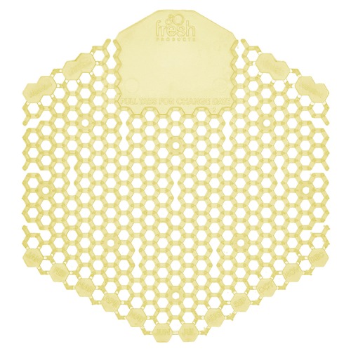 Office Jansan | Fresh Products 3WDS-F-010I060M-10 Wave 3D Urinal Deodorizer Screen - Citrus Scent, Yellow (10/Box) image number 0