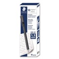 Pencils | Staedtler 77413-30A6 Mechanical Pencils, 1.3 mm, HB (#2), Black Lead, Light Blue Barrel, 10/Box image number 0