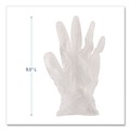 Disposable Gloves | Boardwalk BWK361XLCT 3.6 mil 9.5 in. Long Powder-Free Exam Vinyl Gloves - Extra Large, Clear (100/Box, 10 Boxes/Carton) image number 4
