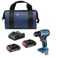 Drill Drivers | Bosch GSR18V-400B22 18V Brushless Lithium-Ion 1/2 in. Cordless Compact Drill Driver Kit with 2 Batteries (2 Ah) image number 0