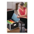 Office Filing Cabinets & Shelves | Vaultz VZ01008 17.5 in. x 14 in. x 12.5 in. Letter/Legal Files Locking File Chest with Adjustable File Rails - Black image number 5