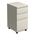 | Alera ALEPBBBFPY 14.96 in. x 19.29 in. x 27.75 in. 3-Drawer File Pedestal with Full-Length Pull - Putty image number 0