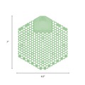 Odor Control | Fresh Products 3WDS-F-010I060M-02 Wave 3D Urinal Deodorizer Screen - Cucumber Melon Scent, Green (10/Box) image number 3