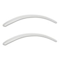Office Jansan | Alera NRAP06 Neratoli Series 1.77 in. x 15.15 in. x 0.59 in. Replacement Faux Leather Arm Pads for Neratoli Series Chairs - White (1-Pair) image number 0