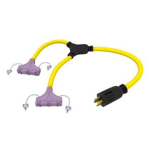 Extension Cords | DEK ACC01 3 ft. 240V Twistlock Adapter image number 0
