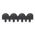 Cleaning & Janitorial Supplies | Crown YF 0034BK 36 in. x 48 in. Yoga-Flex Anti-Fatigue Mat - Black image number 2