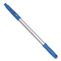 Cleaning Tools | Gritt Commercial GRI107 20 in. Aluminum Extension Pole with Click/Lock Adapter Cone - Blue/Silver image number 4