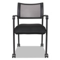 Office & Office Supplies | Alera ALEEK43ME10B Eikon Series 20.86 in. x 24.01 in. x 33.07 in. Stacking Mesh Guest Chair - Black (2/Carton) image number 8