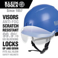 Face Shields and Visors | Klein Tools VISORCLR Safety Helmet Visor - Clear image number 1