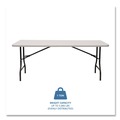 Office Jansan | Iceberg 65223 72 in. x 30 in. x 29 in. IndestrucTable Industrial Rectangular Folding Table - Platinum image number 7