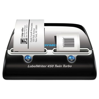 DYMO 1752266 LabelWriter 450 Twin Turbo 5.5 in. x 8.4 in. x 7.4 in. Label Printer with 71 Labels/min Print Speed