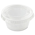 Food Trays, Containers, and Lids | Dart PL200N PET Portion/Souffle Cup Lids - Clear (2500/Carton) image number 3