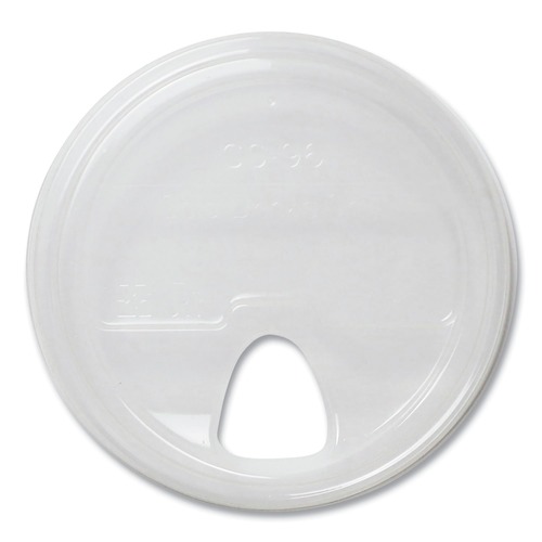 Cups and Lids | World Centric CPL-CS-12NS Plastic PLA Clear Cold Cup Lids Fits 9 oz to 24 oz Cold Cups - Clear (1000/Carton) image number 0