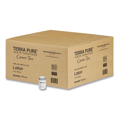 Cleaning & Janitorial Supplies | Diversified Hospitality Solutions TP03L100 Terra Pure 1 oz Body Lotion (300/Carton) image number 0