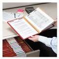 File Folders | Smead 14095 8 SafeSHIELD Fasteners 3 Dividers Letter Size Eight-Section Pressboard Top Tab Classification Folders - Bright Red (10/Box) image number 5