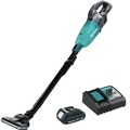 Vacuums | Makita XLC08R1B 18V LXT Brushless Lithium‑ion Cordless Compact Stick Trigger with Lock Vacuum Kit (2 Ah) image number 0