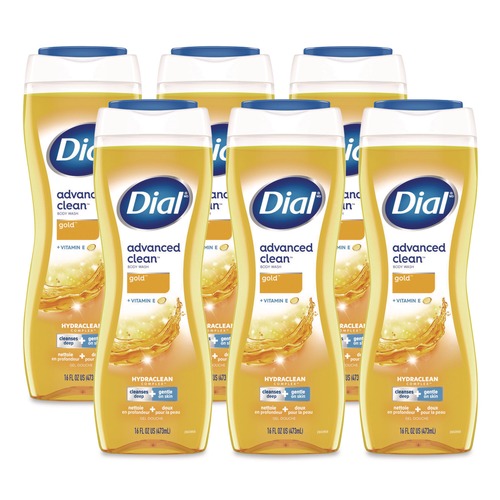 Bulk Savings Pricing 2 | Dial 17000 09119 Body Wash Advanced Clean Gold, Original Gold, 16 oz, 6/Carton image number 0