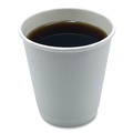 Cups and Lids | Boardwalk BWKDW10HCUP 10 oz Double-Walled Paper Hot Cups - White (500/Carton) image number 4
