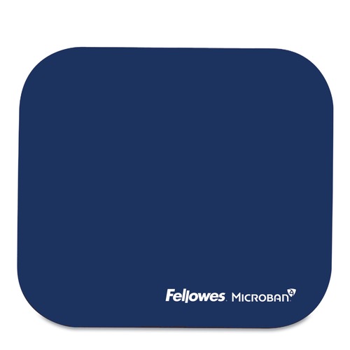 Office Furniture Accessories | Fellowes Mfg Co. 5933801 9 in. x 8 in. Mouse Pad with Microban Protection - Navy image number 0
