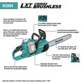 Chainsaws | Factory Reconditioned Makita XCU04CM-R 36V (18V X2) LXT Brushless Lithium-Ion 16 in. Cordless Chain Saw Kit with (2) 4 Ah Batteries image number 2