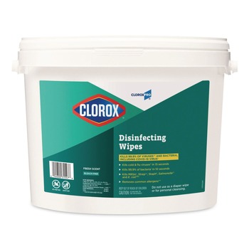 Clorox 1 Ply 7 in. x 8 in. Fresh Scent Disinfecting Wipes - White (1/Carton)