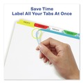 Office Jansan | Avery 11423 Index Maker 11 in. x 8.5 in. 5-Tab Traditional Color Print and Apply Clear Label Dividers - Assorted (25/Box) image number 3