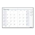 Calendars & Planners | House of Doolittle 2606-02 10 in. x 7 in. 14-Month (Dec 2025-Jan 2027) Recycled Ruled Planner with Leatherette Cover - Black Cover image number 1