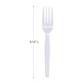 Cutlery | Boardwalk BWK FORKMWPS Mediumweight Polystyrene Fork - White (1000/Carton) image number 4