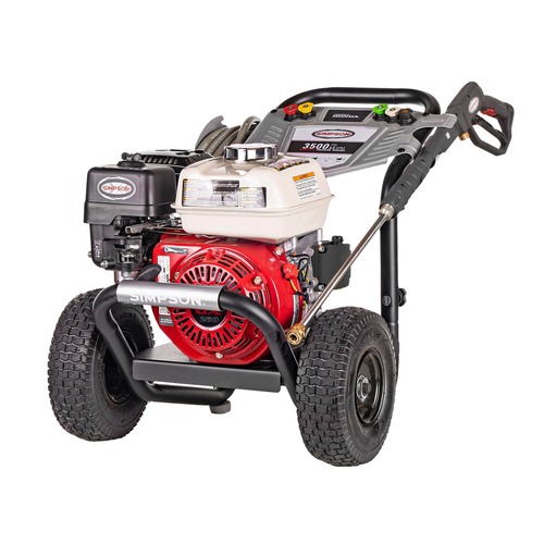 Summer Savings Start Here! Cool Deals on Fans, Tools & Outdoor Equipment | Simpson 61014 3500 PSI at 2.5 GPM HONDA GX200 AAA Triplex Pump Cold Water Professional Gas Pressure Washer image number 0
