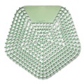 Cleaning & Janitorial Supplies | Boardwalk WCBX-P-010I010I-02-AAS80- 0.11 oz Anti-Splash Urinal Screen - Cucumber Twist Scent/Green (10/Carton) image number 1