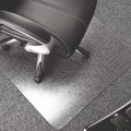 Office Jansan | Floortex ER1113423ER 48 in. x 53 in. Cleartex Ultimat Polycarbonate Chair Mat for Low/Medium Pile Carpet - Clear image number 6