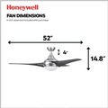 Ceiling Fans | Honeywell 51803-45 52 in. Remote Control Contemporary Indoor LED Ceiling Fan with Light - Brushed Nickel image number 1
