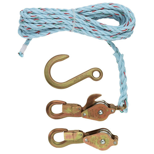 Material Handling Accessories | Klein Tools 1802-30 Block and Tackle with Anchor Hook Cat. No. 258 image number 0